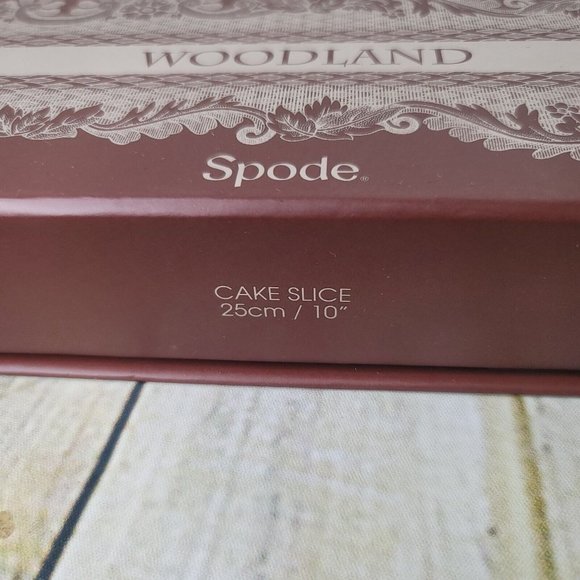 Spode Woodland Cutlery Pie Cake Knife Server Original Box 10 Inches - Picture 4 of 8